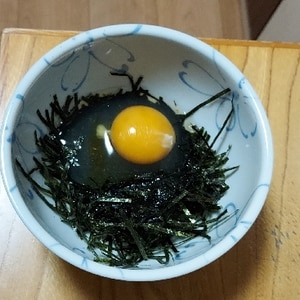 [レンジ]温キャベツ＊サバ塩焼缶サラダ(海苔卵)